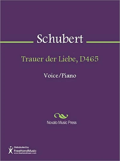 Trauer der Liebe, D465