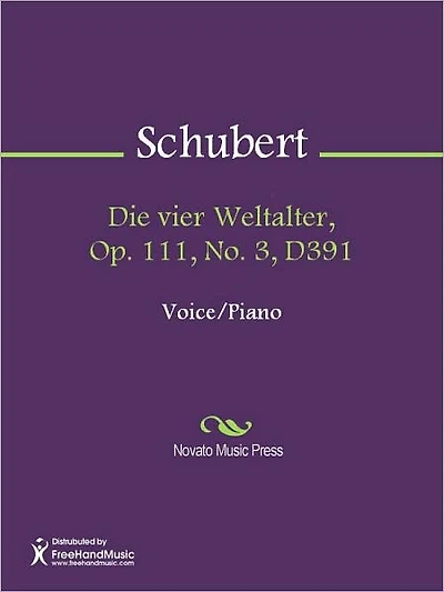 Die vier Weltalter, Op. 111, No. 3, D391