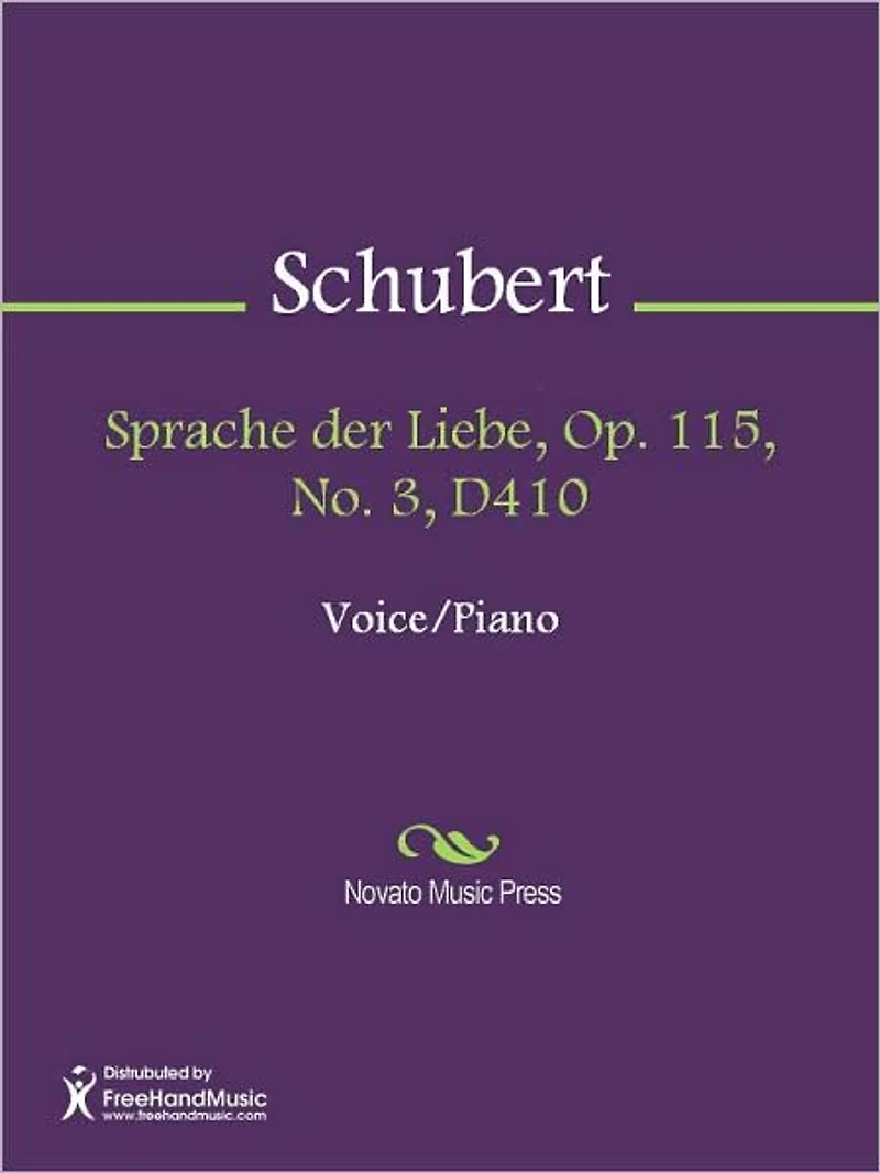Sprache der Liebe, Op. 115, No. 3, D410