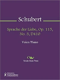 Sprache der Liebe, Op. 115, No. 3, D410