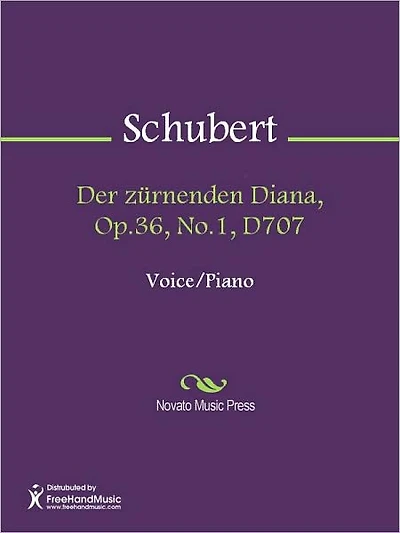 Der zurnenden Diana, Op.36, No.1, D707