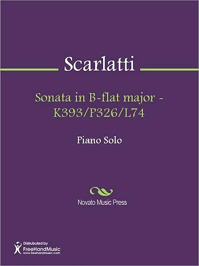 Sonata in B-flat major - K393/P326/L74