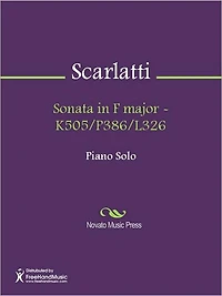 Sonata in F major - K505/P386/L326