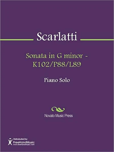 Sonata in G minor - K102/P88/L89