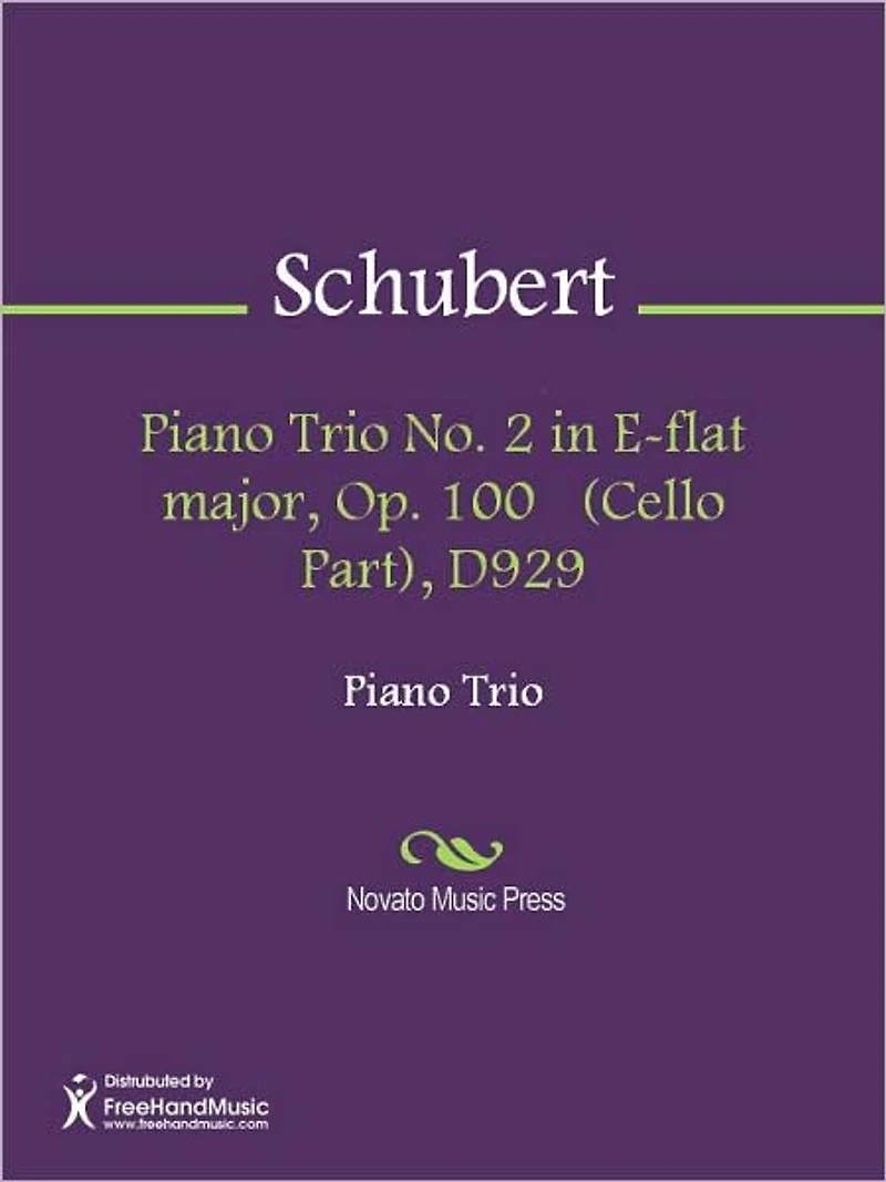 Piano Trio No. 2 in E-flat major, Op. 100 (Cello Part), D929
