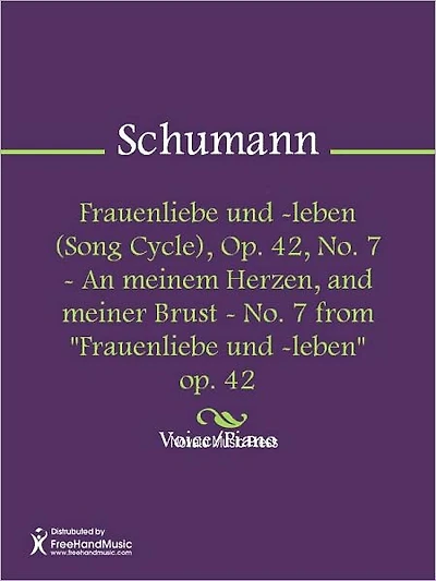 Frauenliebe und -leben (Song Cycle), Op. 42, No. 8 - Nun hast du mir den ersten Schmerz gethan - No. 8 from "Frauenliebe und -leben" op. 42