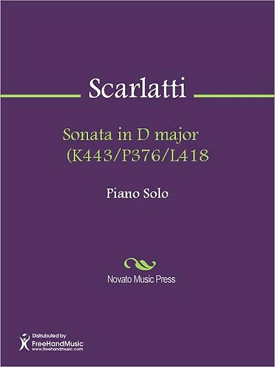 Sonata in D major (K224/P225/L268)