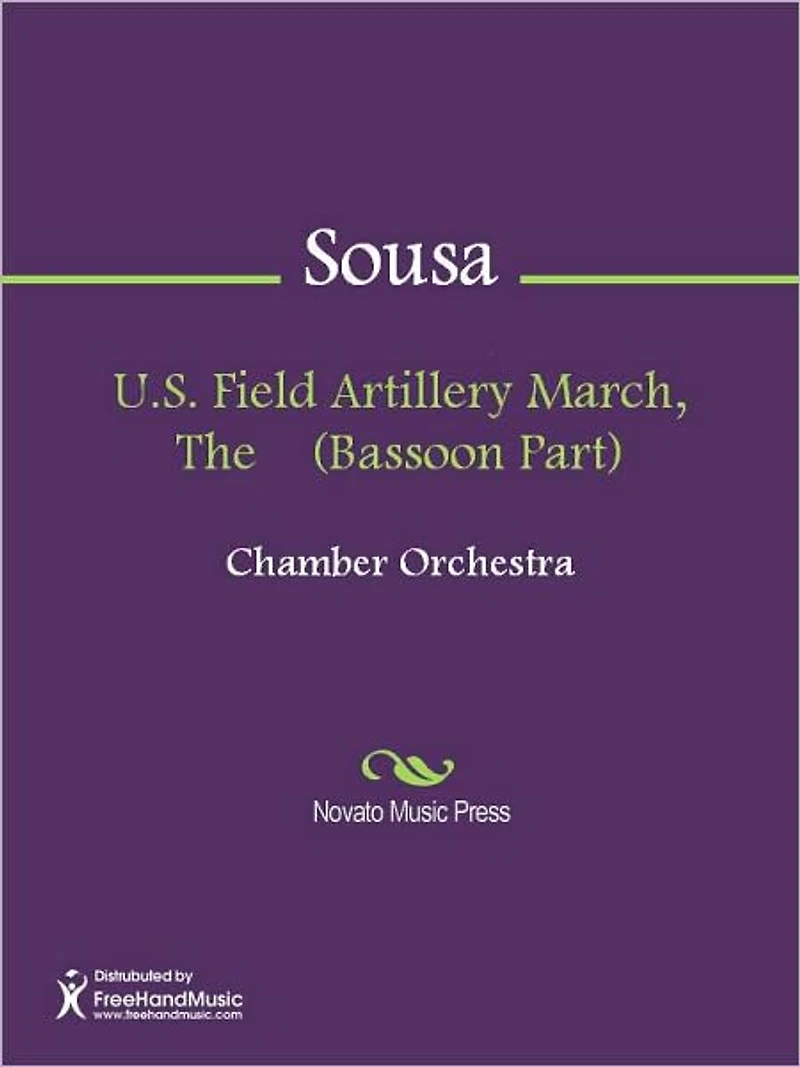 U.S. Field Artillery March, The (Bassoon Part)