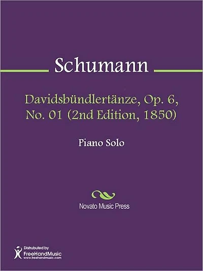 Davidsbundlertanze, Op. 6, No. (2nd Edition