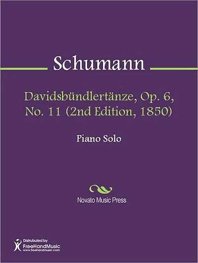 Davidsbundlertanze, Op. 6, No. (2nd Edition