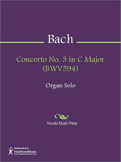 Concerto No. 3 in C Major (BWV594)
