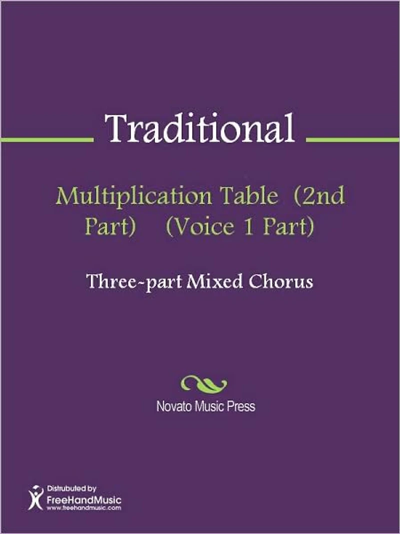 Multiplication Table (1st Part) (Voice 1 Part)