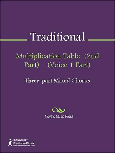 Multiplication Table (1st Part) (Voice 1 Part)