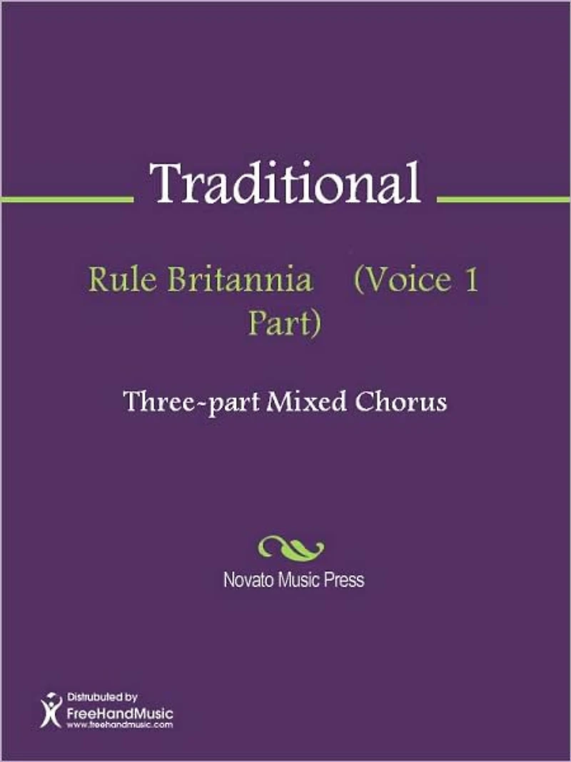 Rule Britannia (Voice 1 Part)