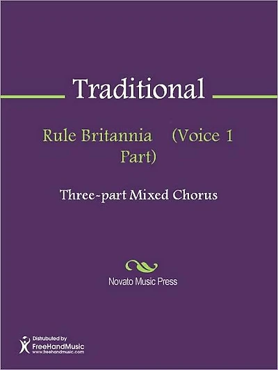 Rule Britannia (Voice 1 Part)