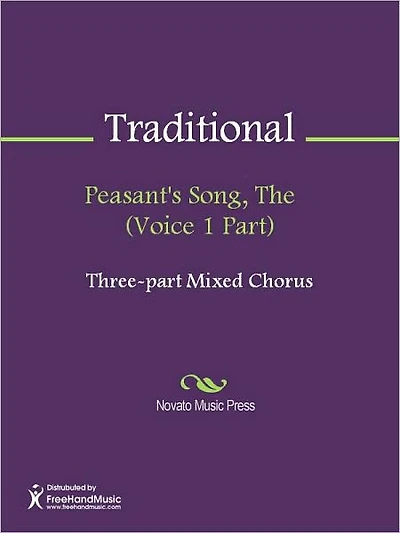 Peasant's Song, The (Voice 1 Part)