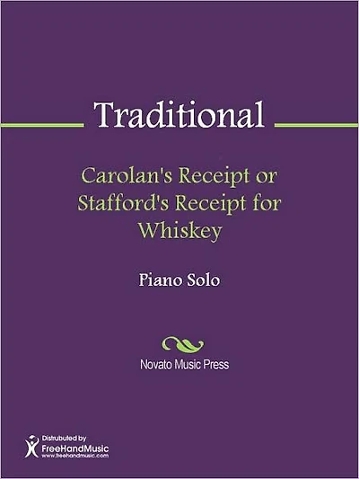 Carolan's Receipt or Stafford's Receipt for Whiskey