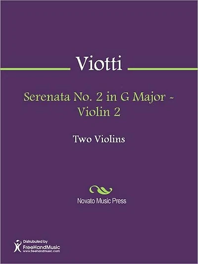 Serenata No. 2 in G Major - Violin 2