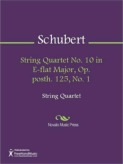 String Quartet No. 10 in E-flat Major, Op. posth. 125, No. 1