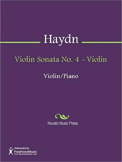 Violin Sonata No. 4 - Violin