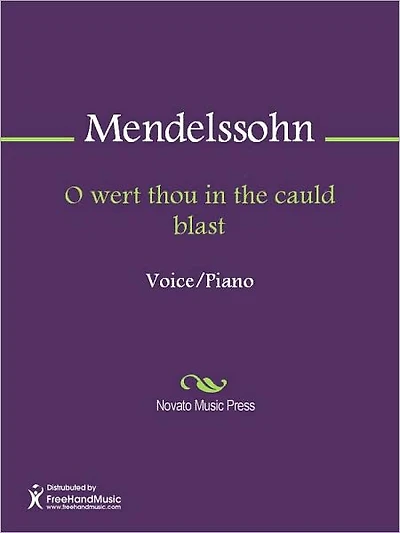 O wert thou in the cauld blast