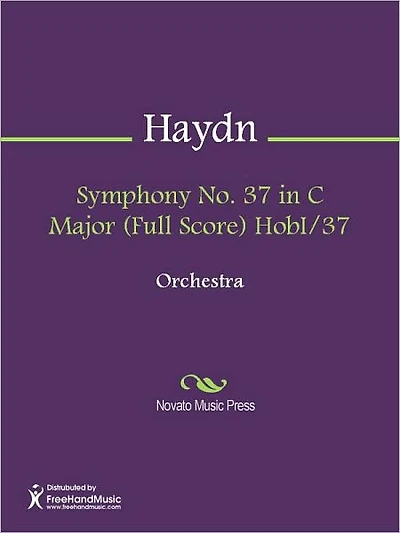 Symphony No. 37 in C Major (Full Score) HobI/37