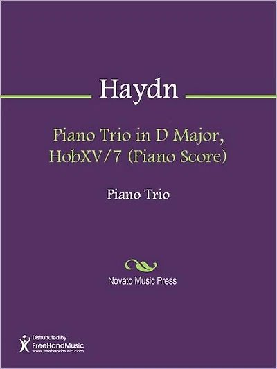 Piano Trio in D Major, HobXV/7 (Piano Score)