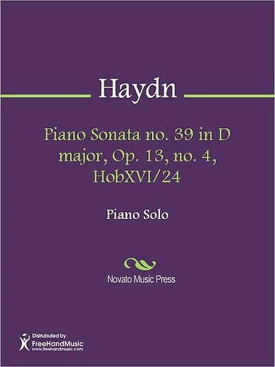Piano Sonata no. 39 in D major, Op. 13, no. 4, HobXVI/24