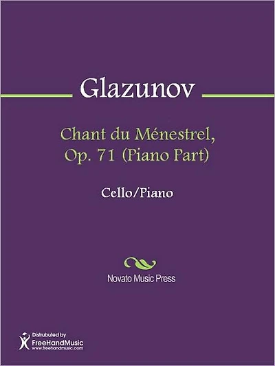Chant du Menestrel, Op. 71 (Piano Part)