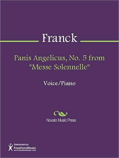 Panis Angelicus, No. 5 from "Messe Solennelle"