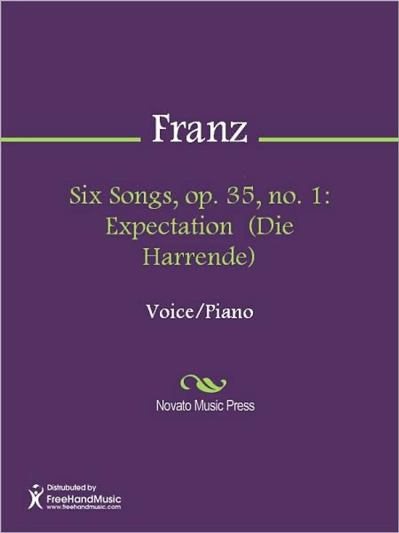 Six Songs, op. 35, no. 1: Expectation (Die Harrende)
