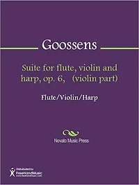 Suite for flute, violin and harp, op. 6, (violin part)