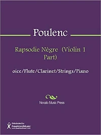Rapsodie Negre (Violin 1 Part)