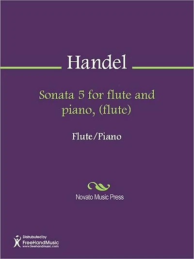 Sonata 5 for flute and piano, (flute)