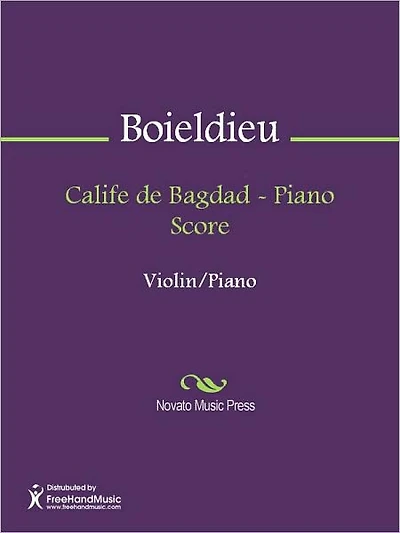 Calife de Bagdad - Piano Score