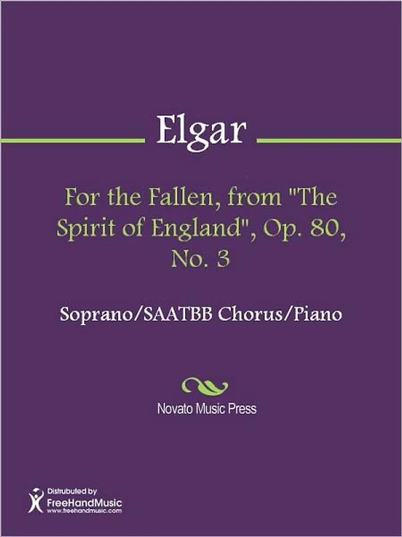 For the Fallen, from "The Spirit of England", Op. 80, No. 3