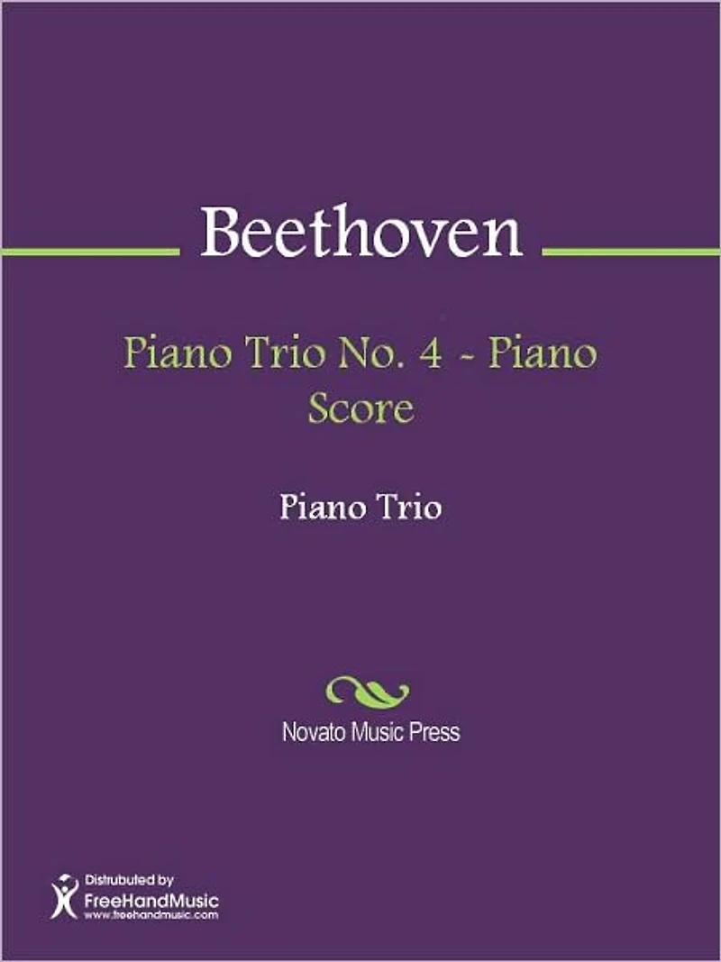 Piano Trio No. 4 - Piano Score