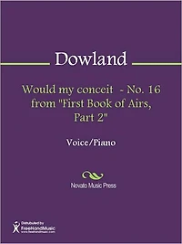 Would my conceit - No. 16 from "First Book of Airs, Part 2"