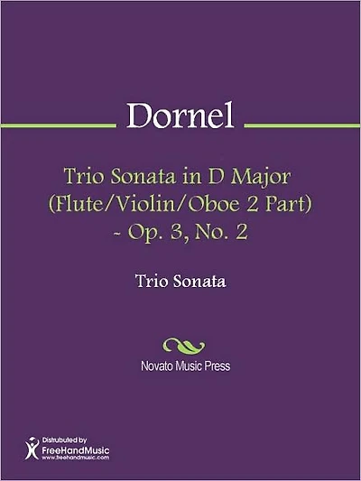 Trio Sonata in D Major (Flute/Violin/Oboe 2 Part) - Op. 3, No. 2