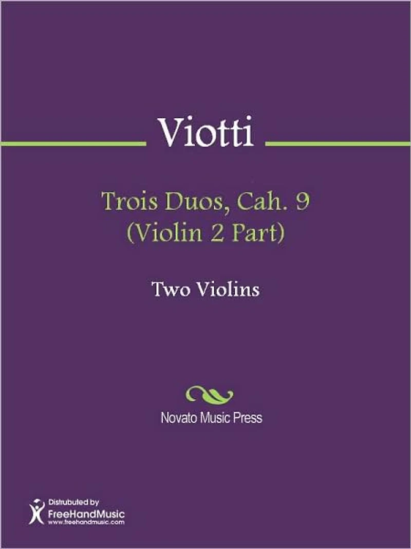 Trois Duos, Cah. 9 (Violin 2 Part)
