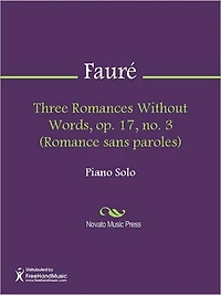 Three Romances Without Words, op. 17, no. 3 (Romance sans paroles)