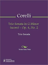 Trio Sonata in G Minor (score) - Op. 4, No. 2