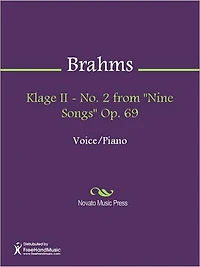 Klage II - No. 2 from "Nine Songs" Op. 69