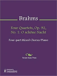 Four Quartets, Op. 92, No. 1: O schone Nacht