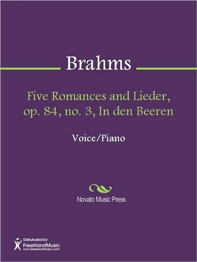 Five Romances and Lieder, op. 84, no. 3, In den Beeren