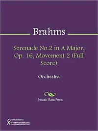 Serenade No.2 in A Major, Op. 16, Movement 2 (Full Score)