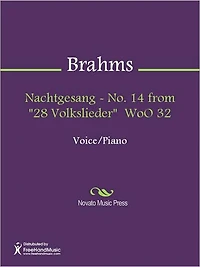 Nachtgesang - No. 14 from "28 Volkslieder" WoO 32