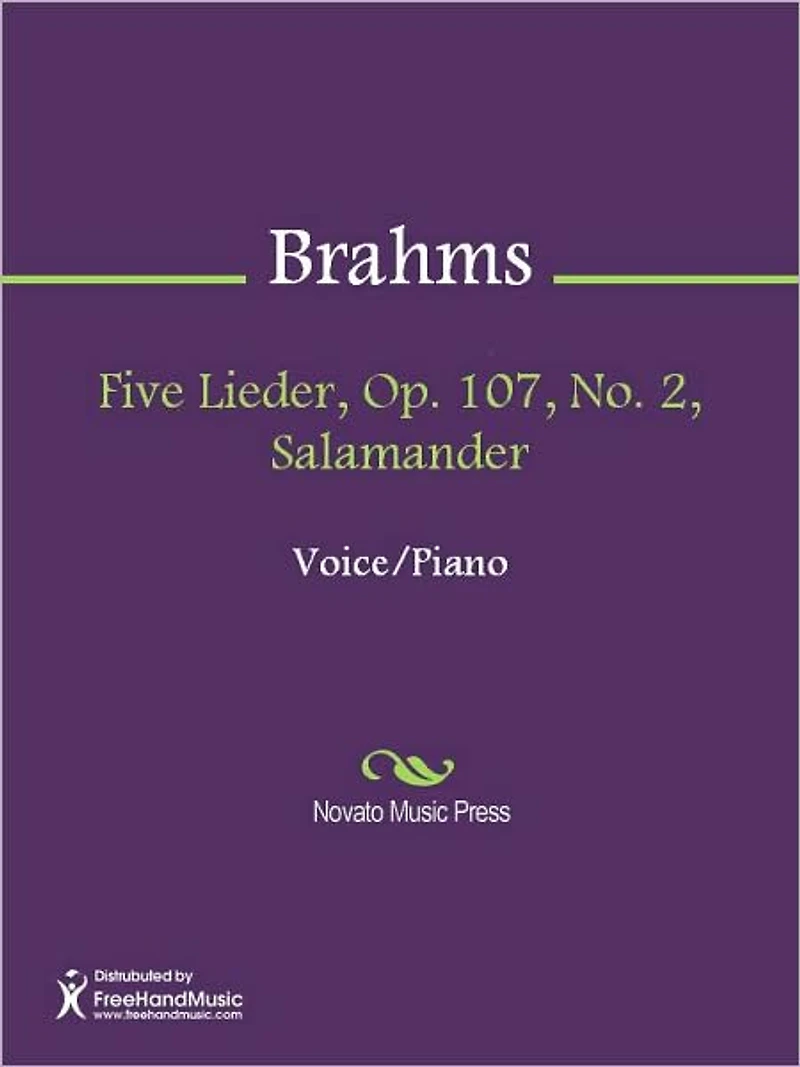 Five Lieder, Op. 107, No. 2, Salamander