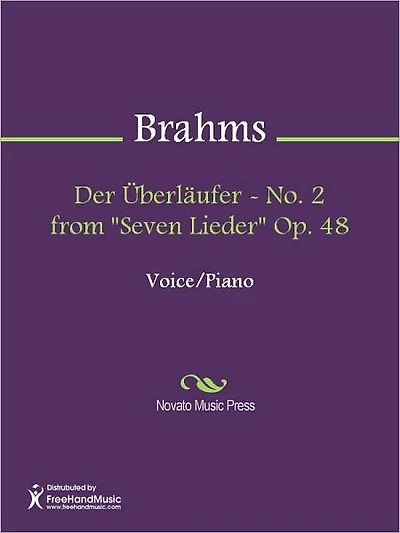 Der Uberlaufer - No. 2 from "Seven Lieder" Op. 48