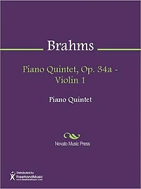Piano Quintet, Op. 34a - Violin 1